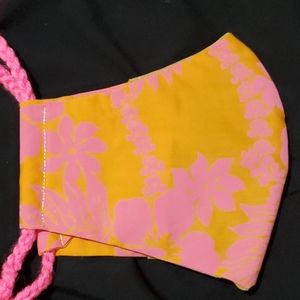 Face mask hawaiian print fabric